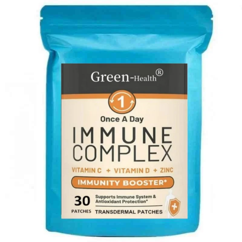 Immune Complex Transdermal Patches Vitamin C Vitamin D3 Zinc- 30 Patches One Month Supply