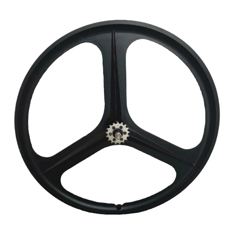 700C integrated fixed-gear bicycle wheel 3-blade/5-blade anti- front and rear dead flywheel set