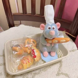 Disney Store Ratatouille Chef Remy Magnetic Shoulder Plush Toy Children' Gifts Kawaii Plush Stuff Toys for Girlfriend Xmas Gift