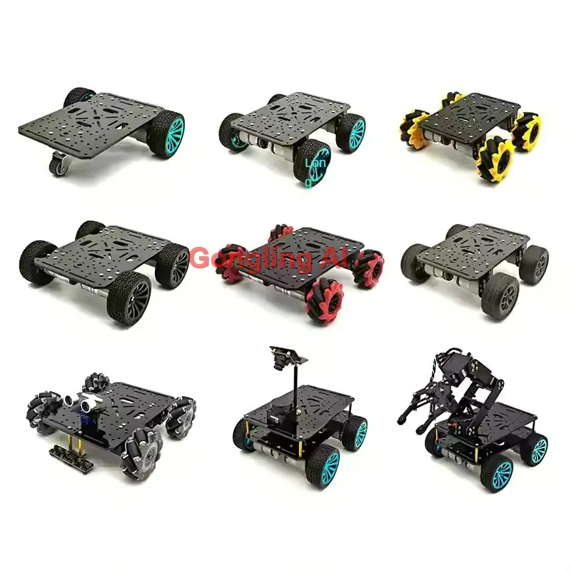 2WD 3WD 4WD All Kinds Of Car Chassis with 520 or 370 Motor TT Mecanum Wheel Multi Layers Programmble Robot Car Project DIY Kit