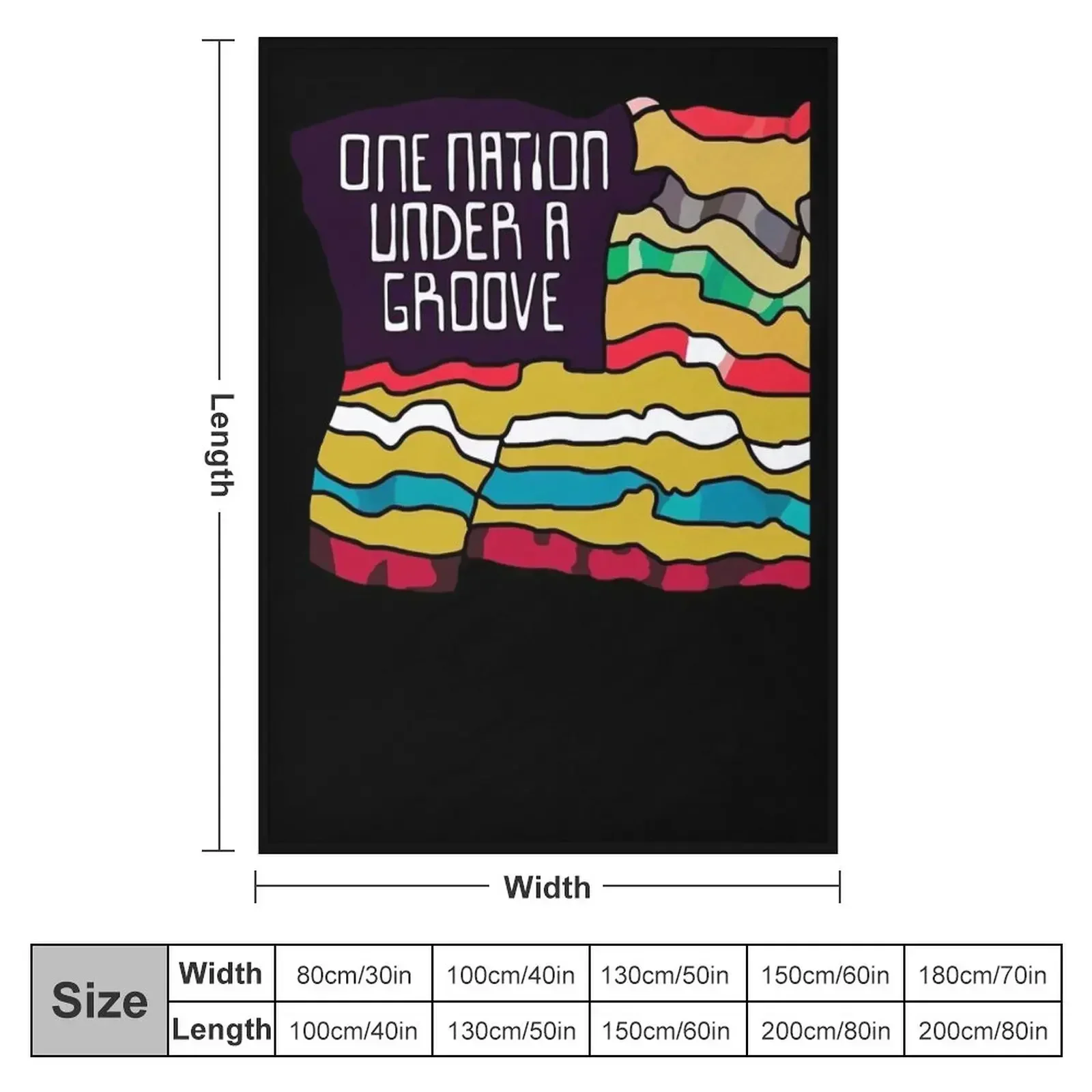 One Nation Under A Groove Funkadelic Quote Throw Blanket Baby Sofas manga Giant Sofa For Decorative Sofa Cute Blankets