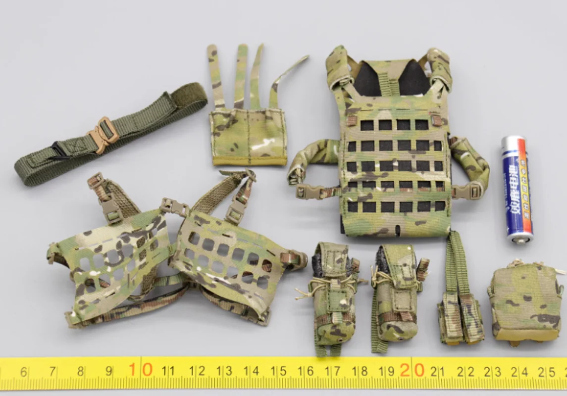 

ES 26053C Pararescue Jumpers 1/6 Chest Hanging Vest+ Mini Bags Model for 12''