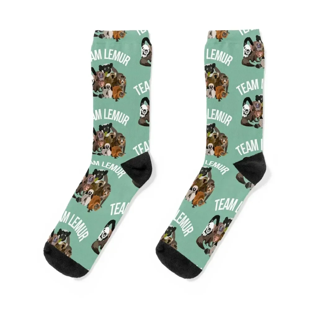 

Team Lemur Socks gifts crazy custom Stockings compression Socks For Girls Men's