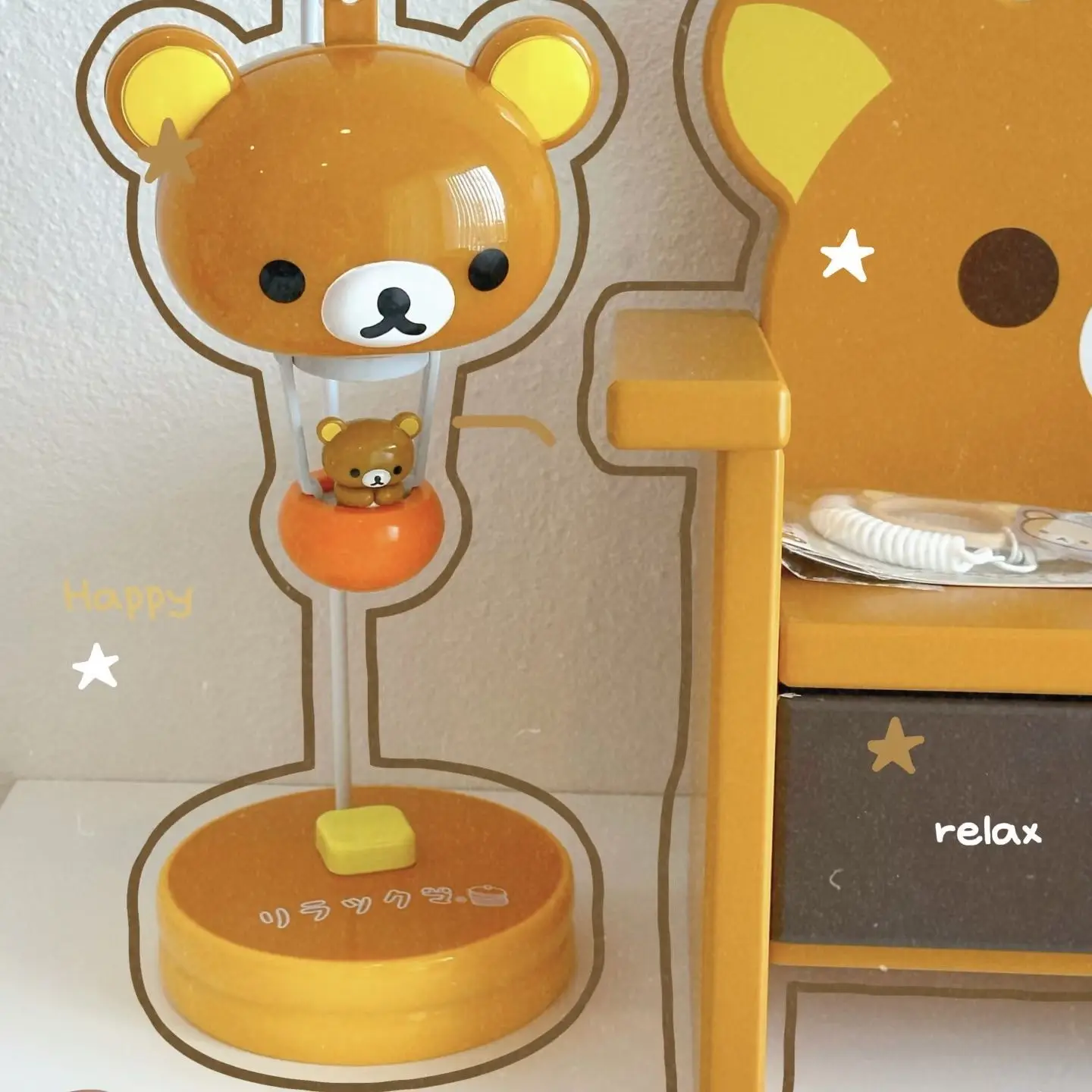 

Kawaii Sanrio Rilakkuma настольная лампа аниме мультфильм милый студенческий настольный декоративный светильник подарки для девочек игрушки
