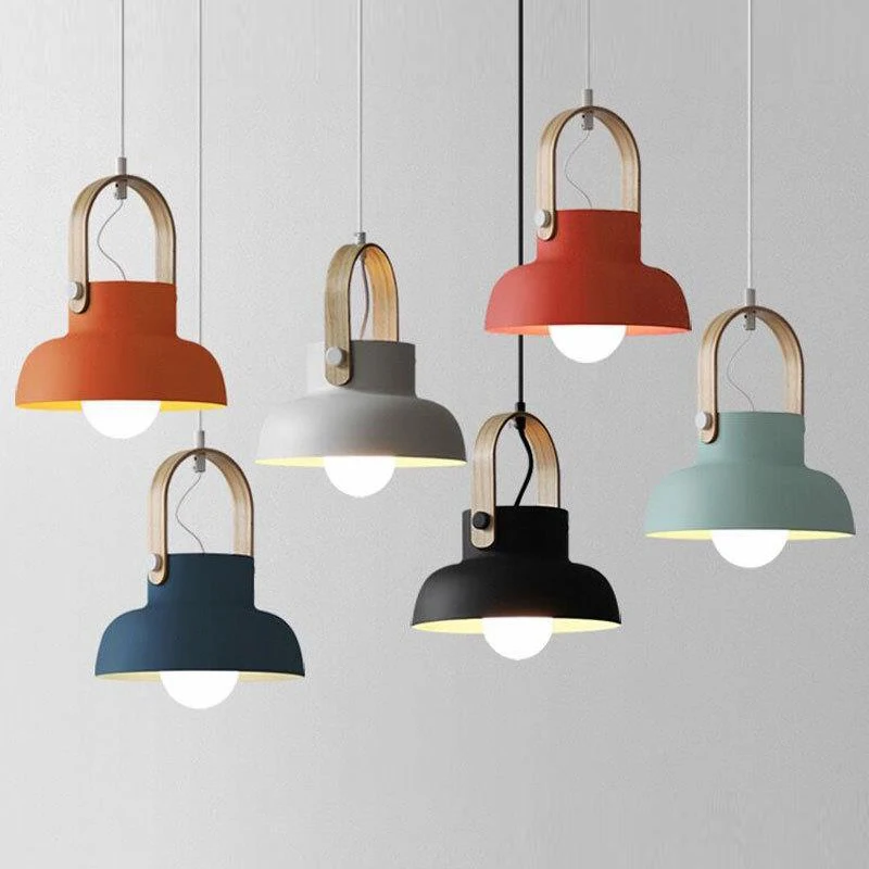 

Nordic Loft LED Iron Pendant Lights Macaron Restaurant Room Bedroom Pendant Lamp Home Indoor Kitchen Fixtures Lighting Luminaire