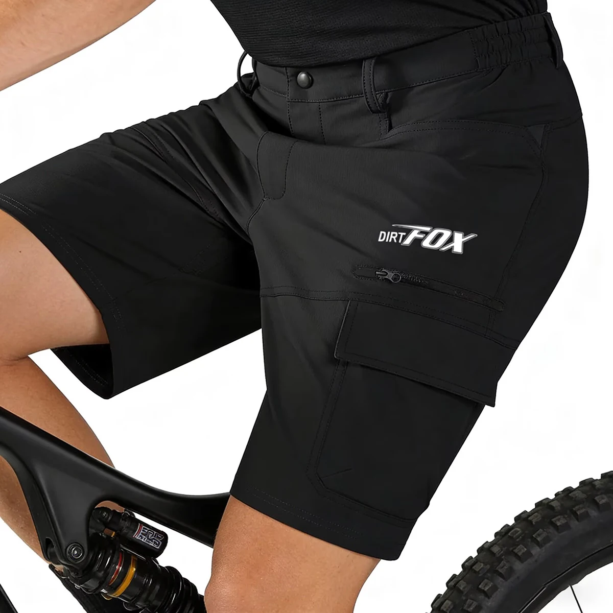 

DIRTFOX Man Cycling Short Sports Homme Riding Mountain Bike Shorts Mtb Pants Motocross Racing Bicycle Clothing Water Resistant