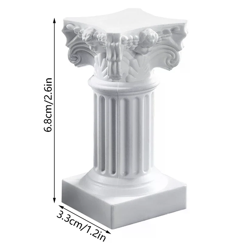 Roman Pillar Greek Column Statue Pedestal Candlestick Stand Figurine Sculpture