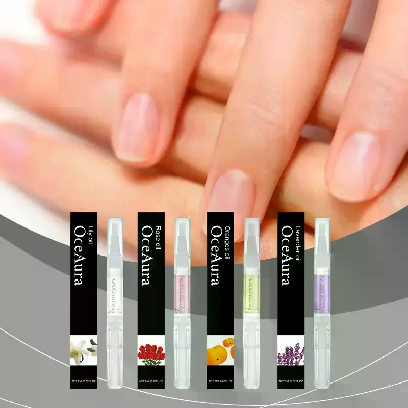 OceAura Nail Care Nourishing Oil Pen Moisturizes Nail Surface Cuticles Prevents Dead Skin Hangnails Nail Protector Oil