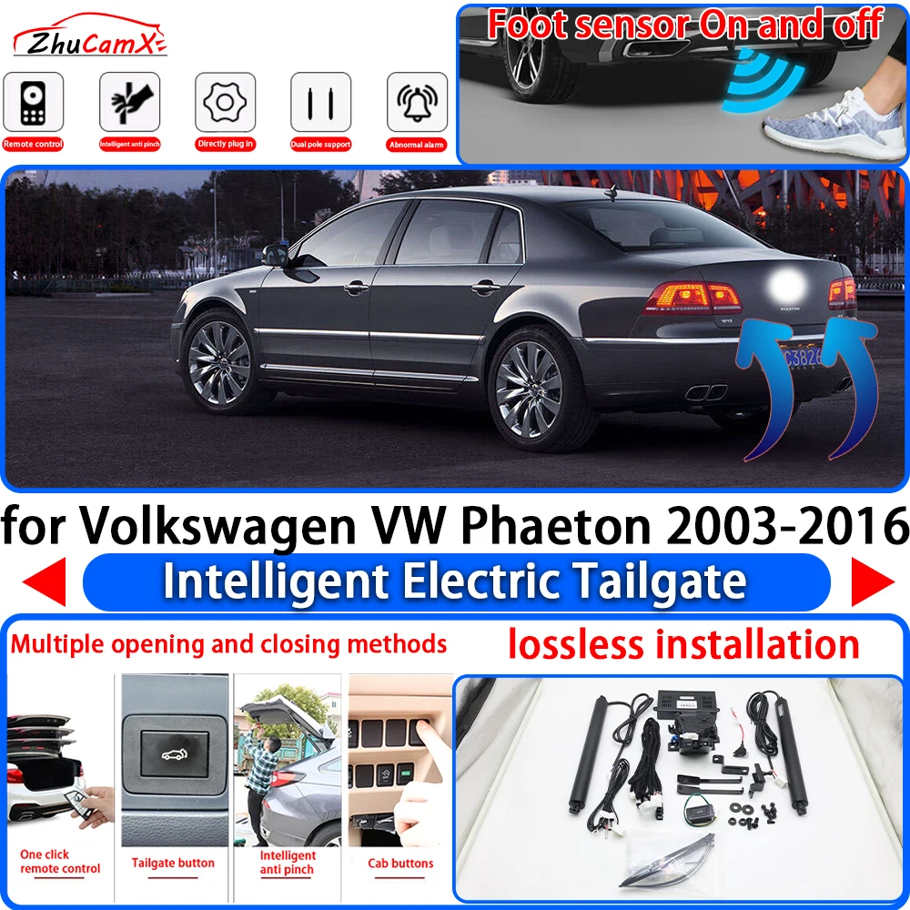 for Volkswagen VW Phaeton 2003-2016 OEM Power Liftgate Trunk Electric Suction Tailgate Intelligent Tail Gate Lift Strut System