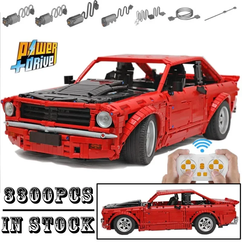 NEW MOC-52957 1:8 Scale Torana A9X  technologys Building Block Remote Control Sports Car Assembly Toys Model Boys Birthday Gifts