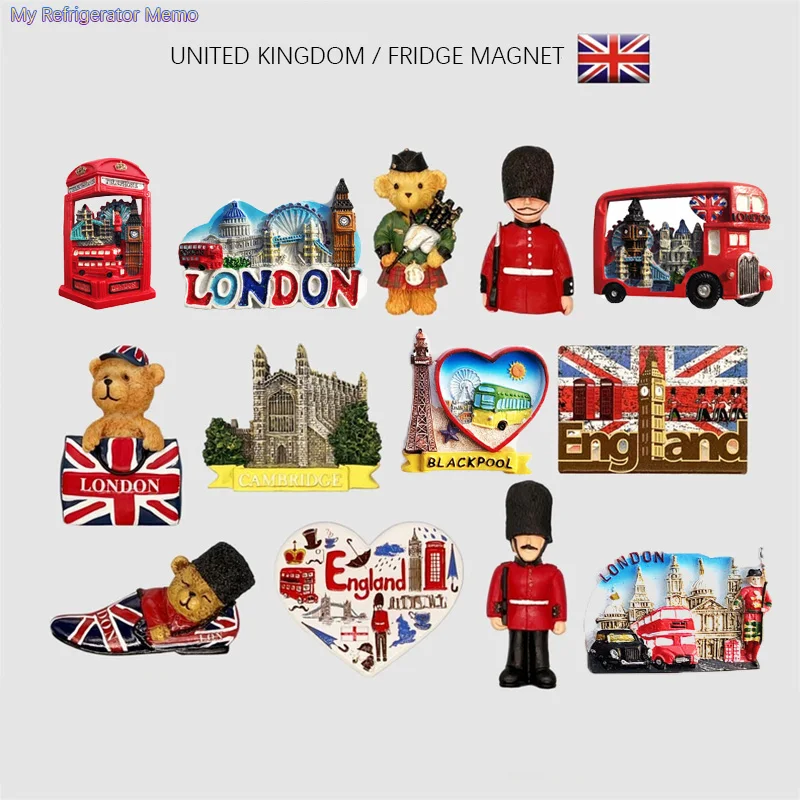 Refrigerators Magnet United Kingdom England Creative Souvenirs Decoration Magnetic Refrigerator Magnet Sticker Home Decoration