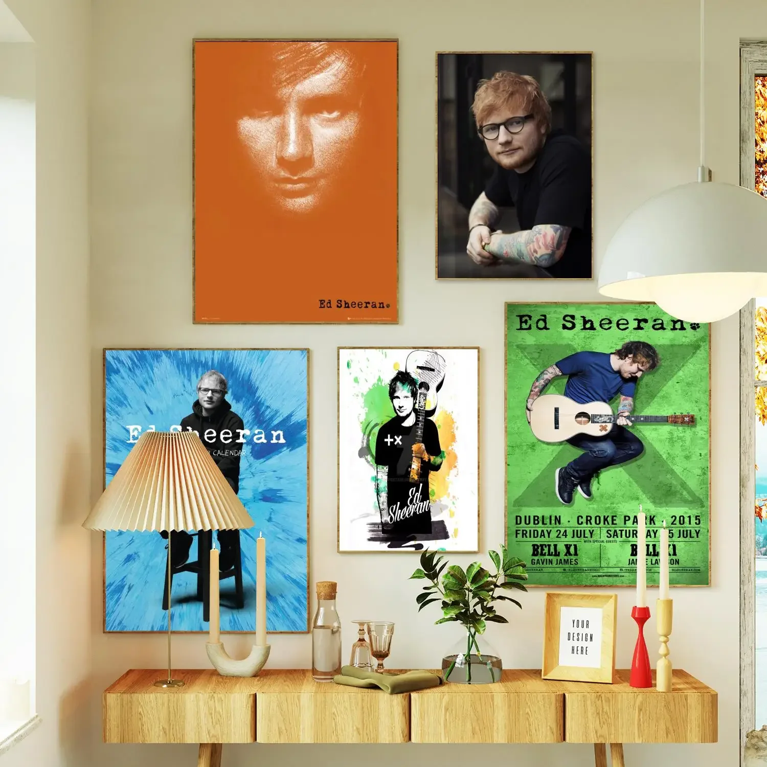 Ed Sheeran Poster Prints Wall Art Canvas Painting Poster For Modern Family Living Room Home Decor