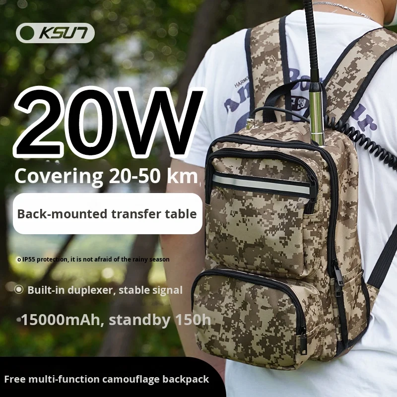 Walkie-talkie ad alta potenza X-968 all'ingrosso con ripetitore da 10 km Potenza da 20 W e display IP esterno in standby ultra lungo da 20 km