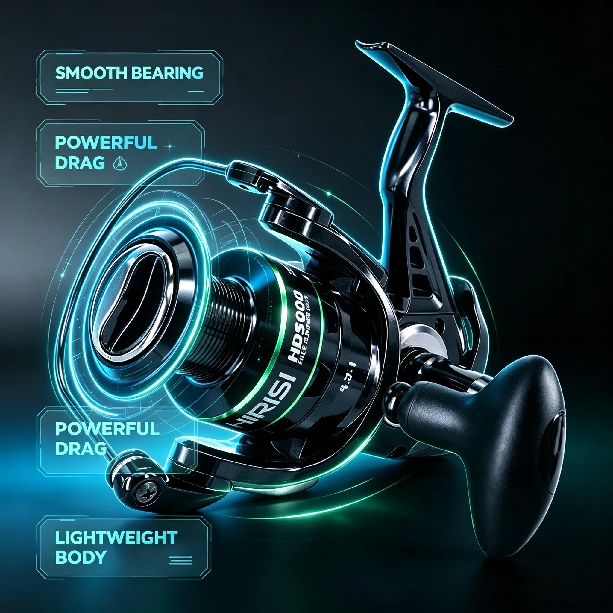 Kastking Reel Zephyr - Hirisi Reel Pancing Carp Spinning 15-20KG