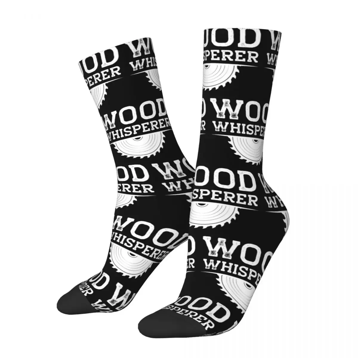 Cool And Funny Carpenter Woodworker Gift Wood Whisperer Socks Harajuku Stockings All Season Long Socks for Man's Woman's Gifts