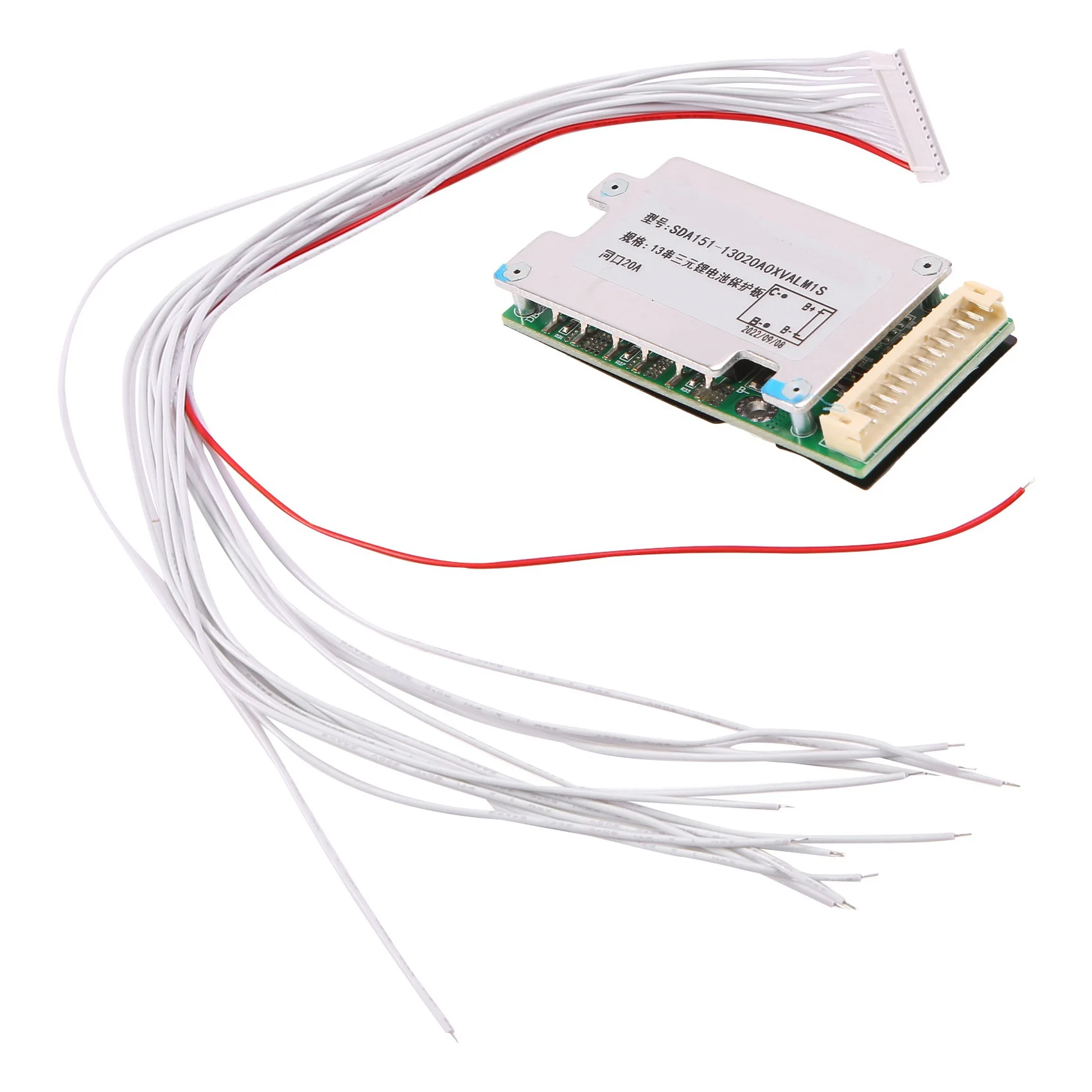 لوح حماية بطارية ليثيوم أيون SDA151 13S 48V 20A بطارية دراجة كهربائية BMS لوحة توازن بطارية الدراجة الإلكترونية A002