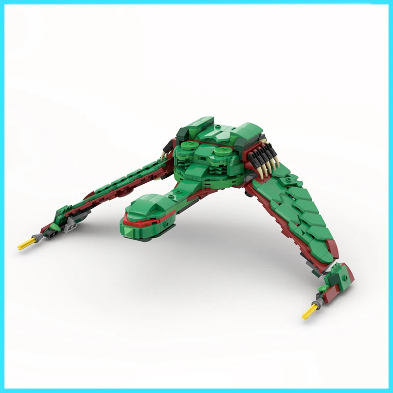 456PCS MOC Klingon Bird Of Prey Spaceship Model Building Blocks Bricks DIY Creative Assembly Technology Education Toy Boy Gift