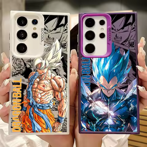 Anime Hot Goku Phone Case for Samsung Galaxy S25 S24 S23 Ultra S20 FE S21 S22 Plus S23 FE Note 20 Ultra Soft Cover