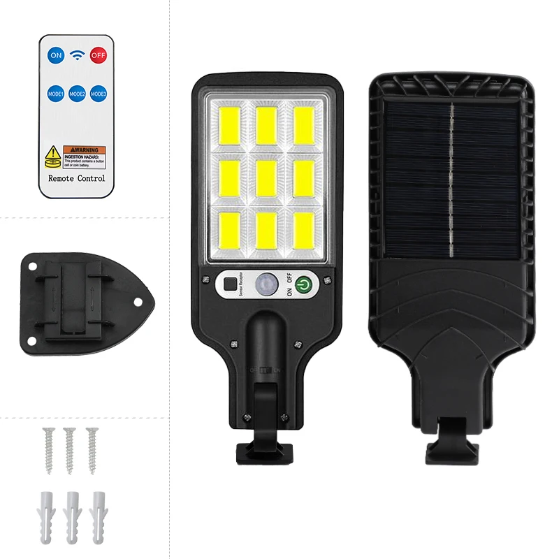 

1pcs Outdoor Street Lights Solar Powered - 108 Solar Motion Lights Outdoor Dusk to Dawn Outside Remote Control