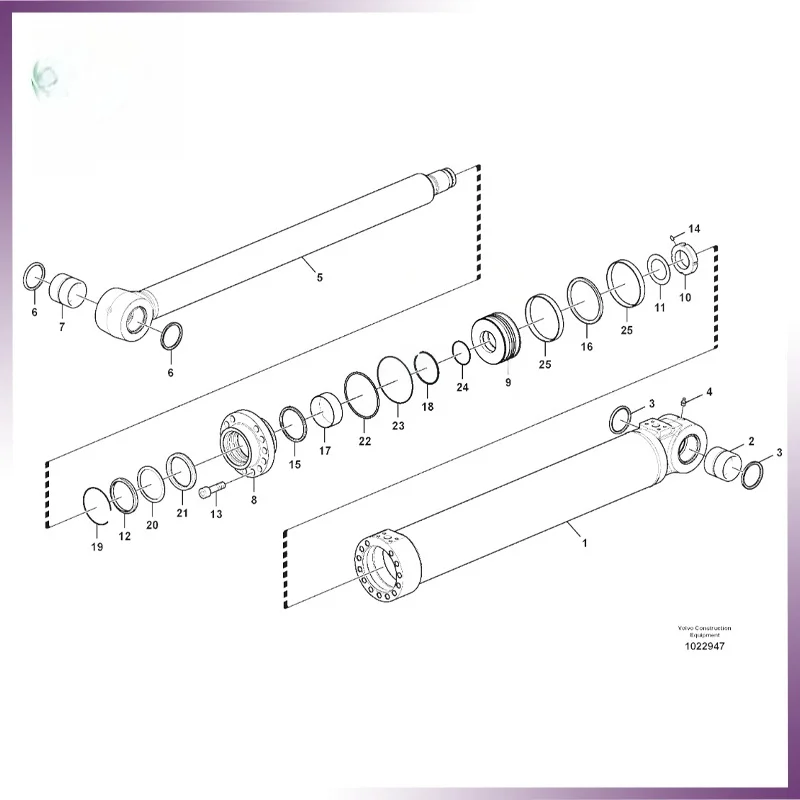 VOE 14610398 VOE14610398 BOOM CYLINDER SEAL KIT FOR VOLVO EC210C ECR235C ECR235D ECR235E
