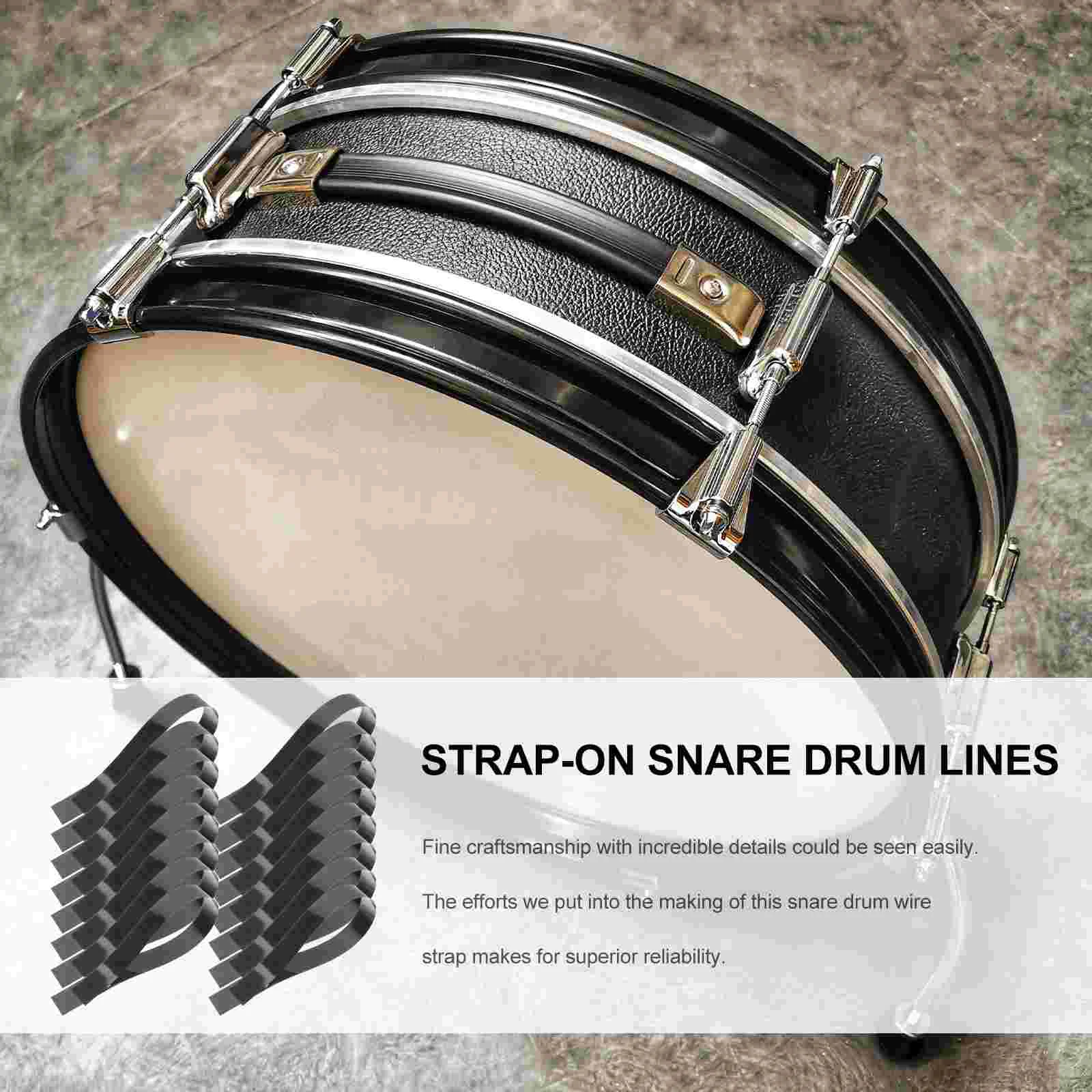 20 Pcs Snare Drum Pet Wire Strand Installing Tools Installation Mounting Straps Fixing The Accessories