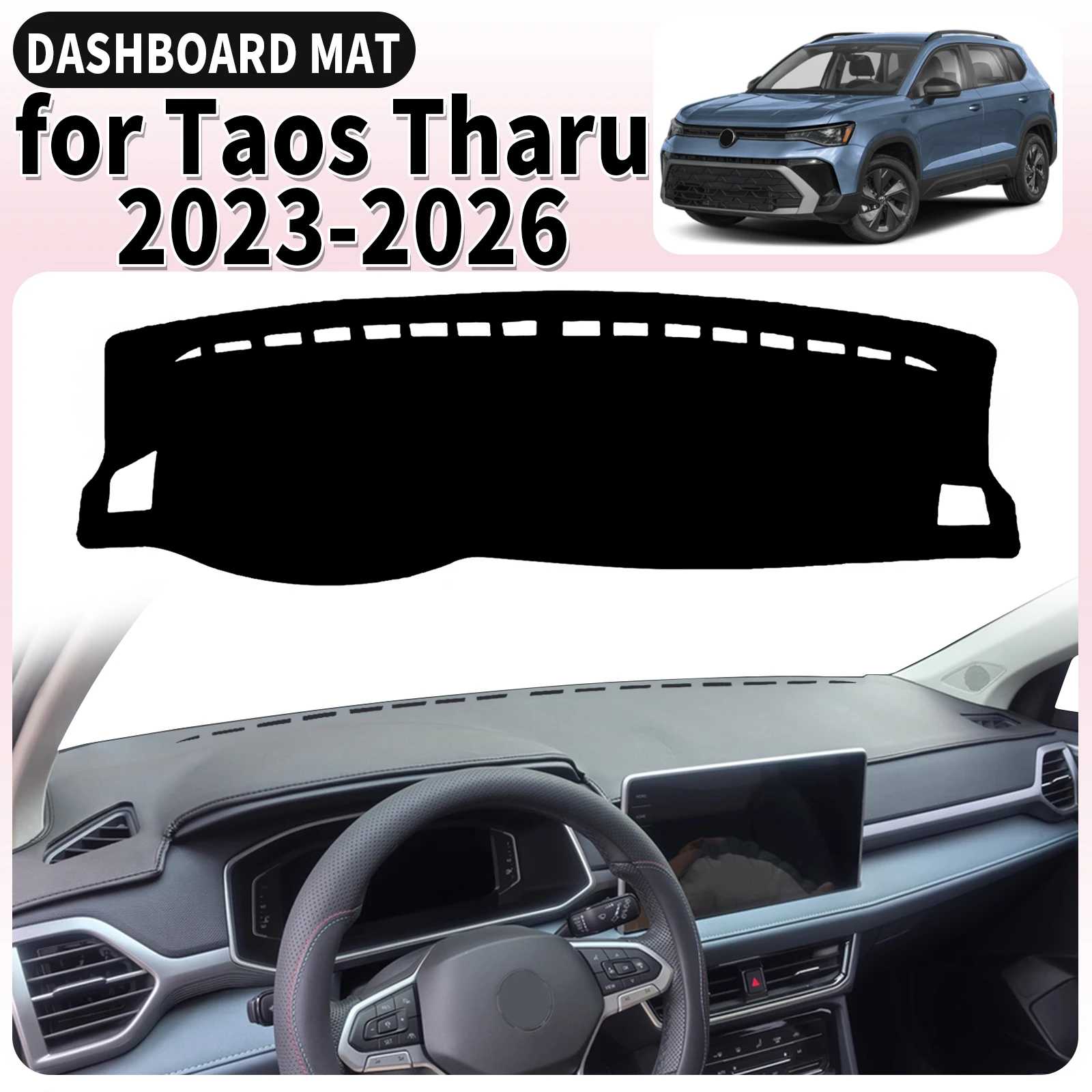 

for Volkswagen VW Taos Tharu 2023-2026 Dashmat Dashboard Cover Pad DashMat Sunshade Accessories Protective Carpet Car Leather