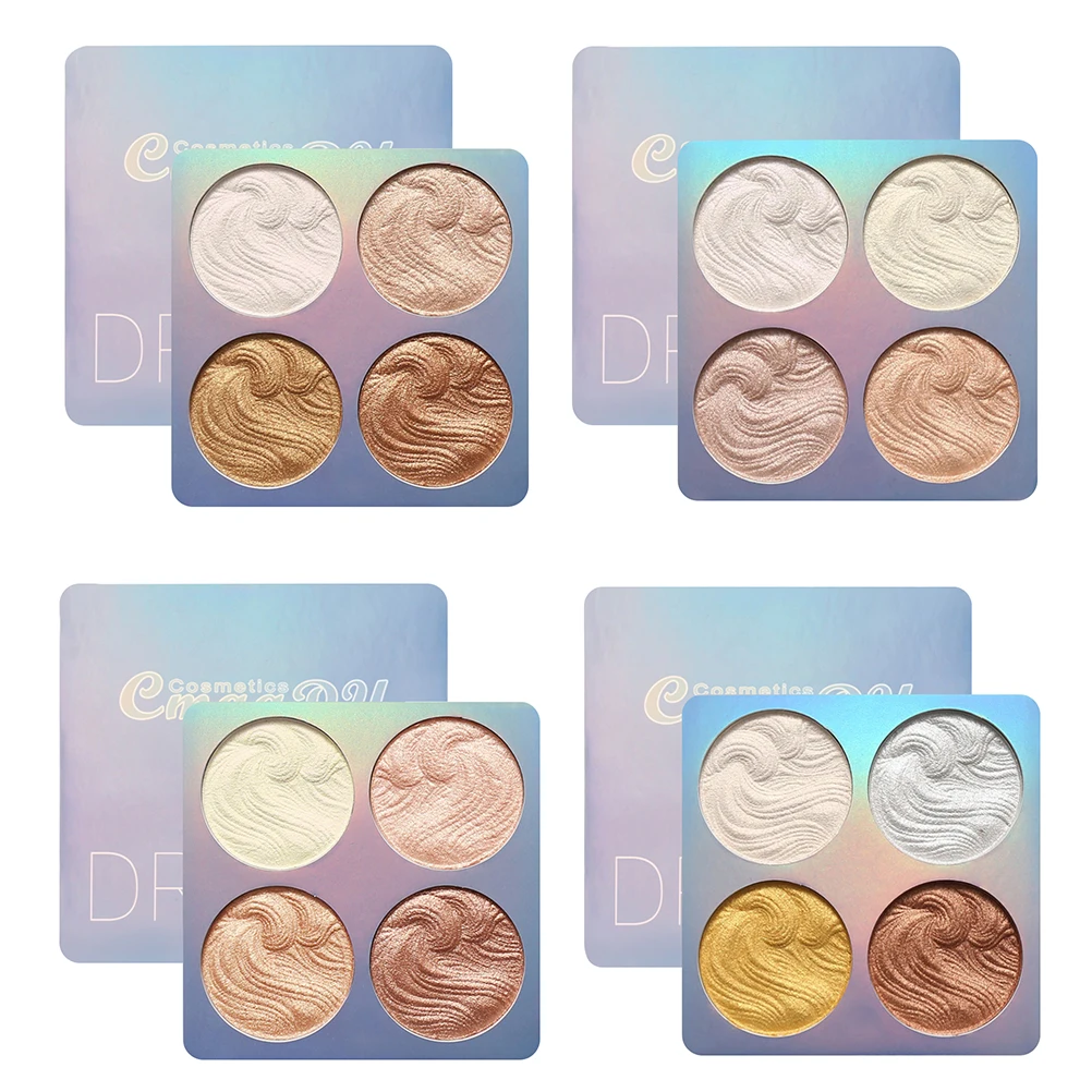 Hoogtepuntpalet 3D Body Glitter Highlighter Poeder Professionele make-up Gezicht en lichaam Fleuren Cosmetica Hoogtepuntcontour 1pcs