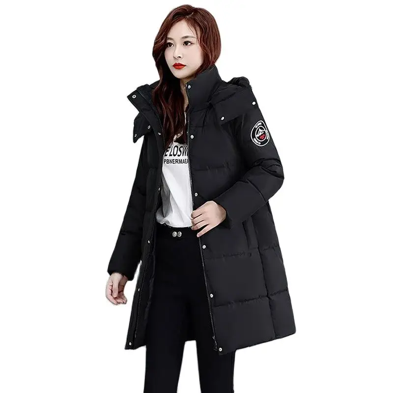 

Fashion Down Women's 2022 Winter New Extreme Cold Warm Korean Version Slim Fit And Thin Temperament Mid-length Coat Women