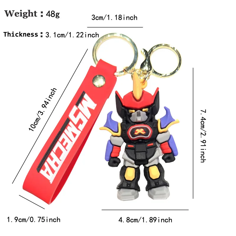 Transformers Optimus Prime Bumblebee 3D Doll Keychain, Cartoon Figure Keyring Pendant, Car Decor  Birthday Gift For Fans - view 3