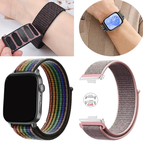 Correa de nailon transpirable para huawei watch fit 4 pro, pulsera deportiva, correa para huawei watch Fit 3-Fit 4, accesorios