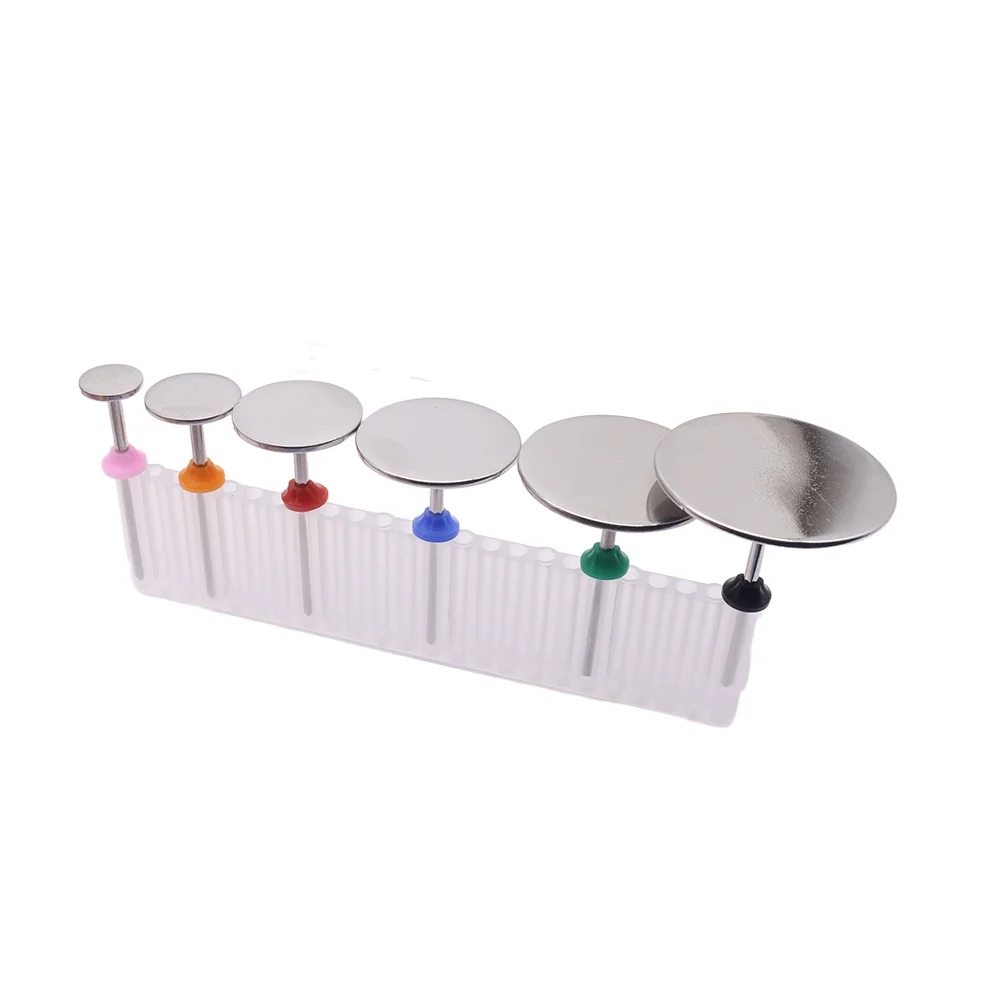 1 Uds nuevo disco de papel de lija de acero inoxidable 3/32 "disco redondo de Metal accesorios de brocas para uñas 10-35mm