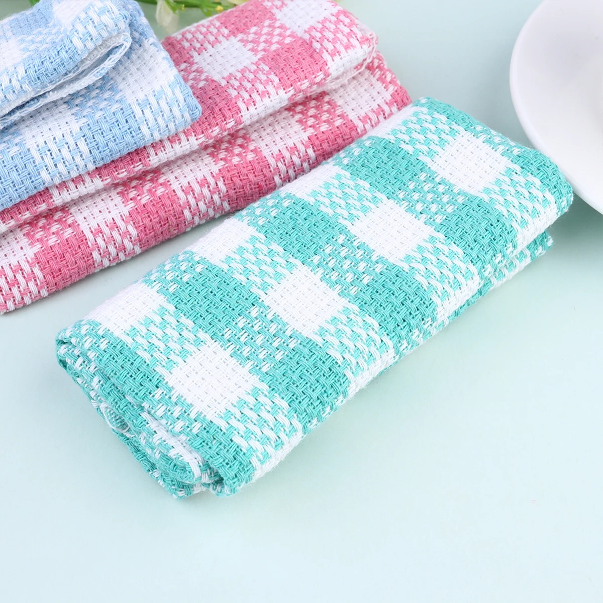 

8PCS Kitchen Premium Cotton Absorbent Wash Dish Glass Furniture High Performance Towel for Kitchenware