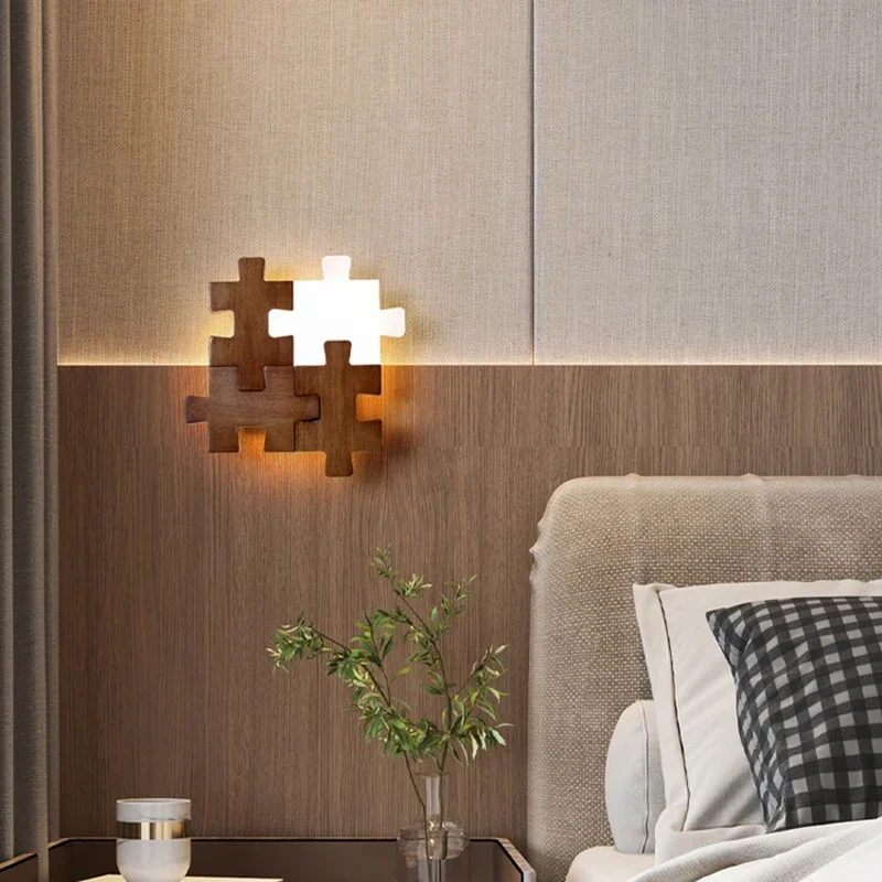 

Wooden Simple Design Wall Lamps Light Fixture Modern Bedside Wall Lamps Home Appliance Decoration Indoor Lighting Wandlamp LLWL