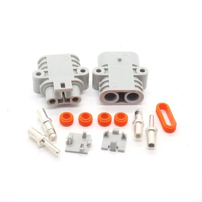 50A Anderson Style Waterproof Parking Air Conditioner Connector 600V Outdoor Quick Connector Anti-loose Male and Female Plug