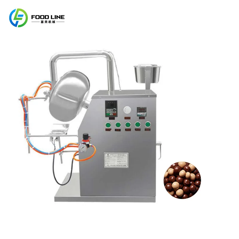 Automatic Sugar Chocolate Coating Machine Full Automatic Candy Wrapping Coating Machine Customize