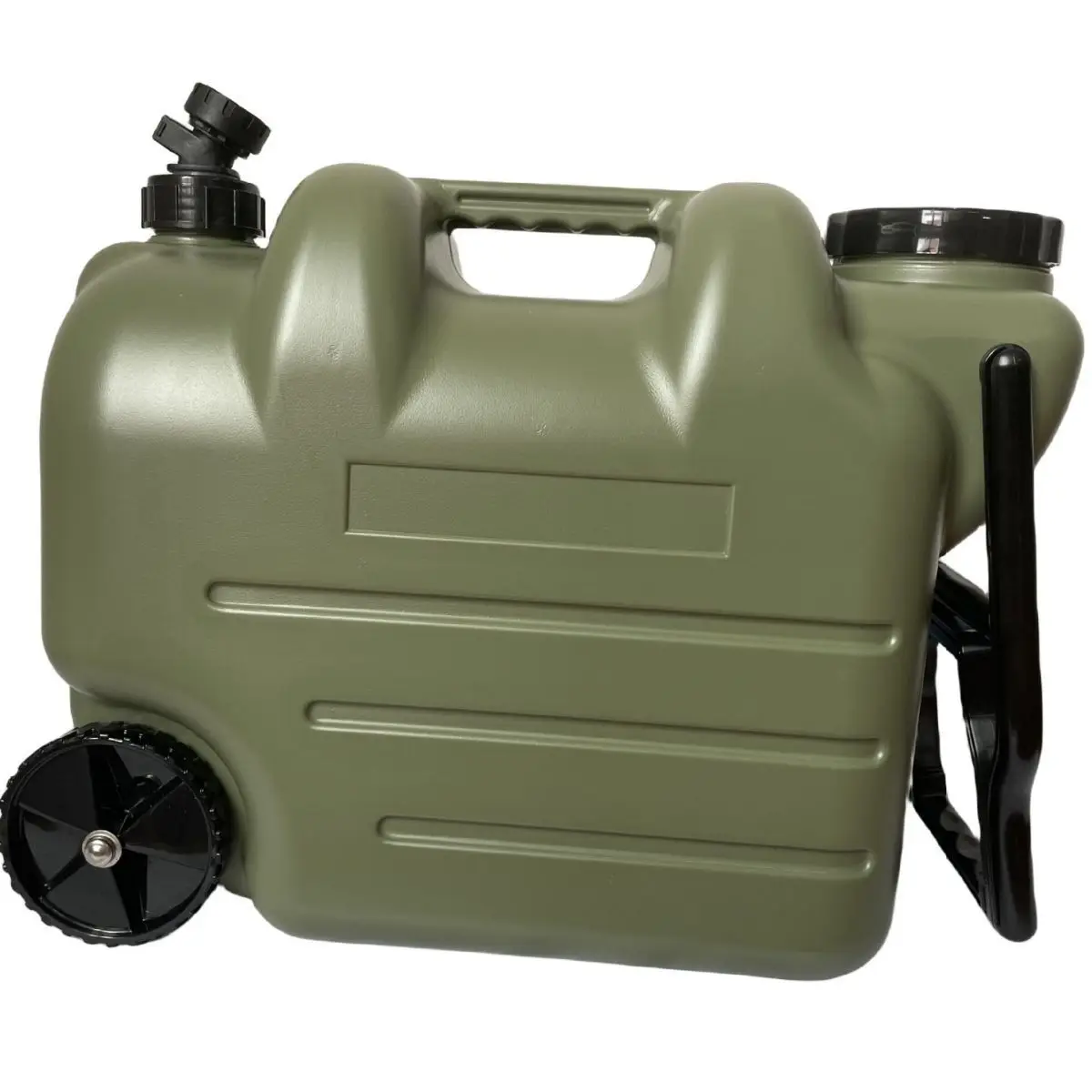 Outdoor camping portable pull rod bucket with wheels