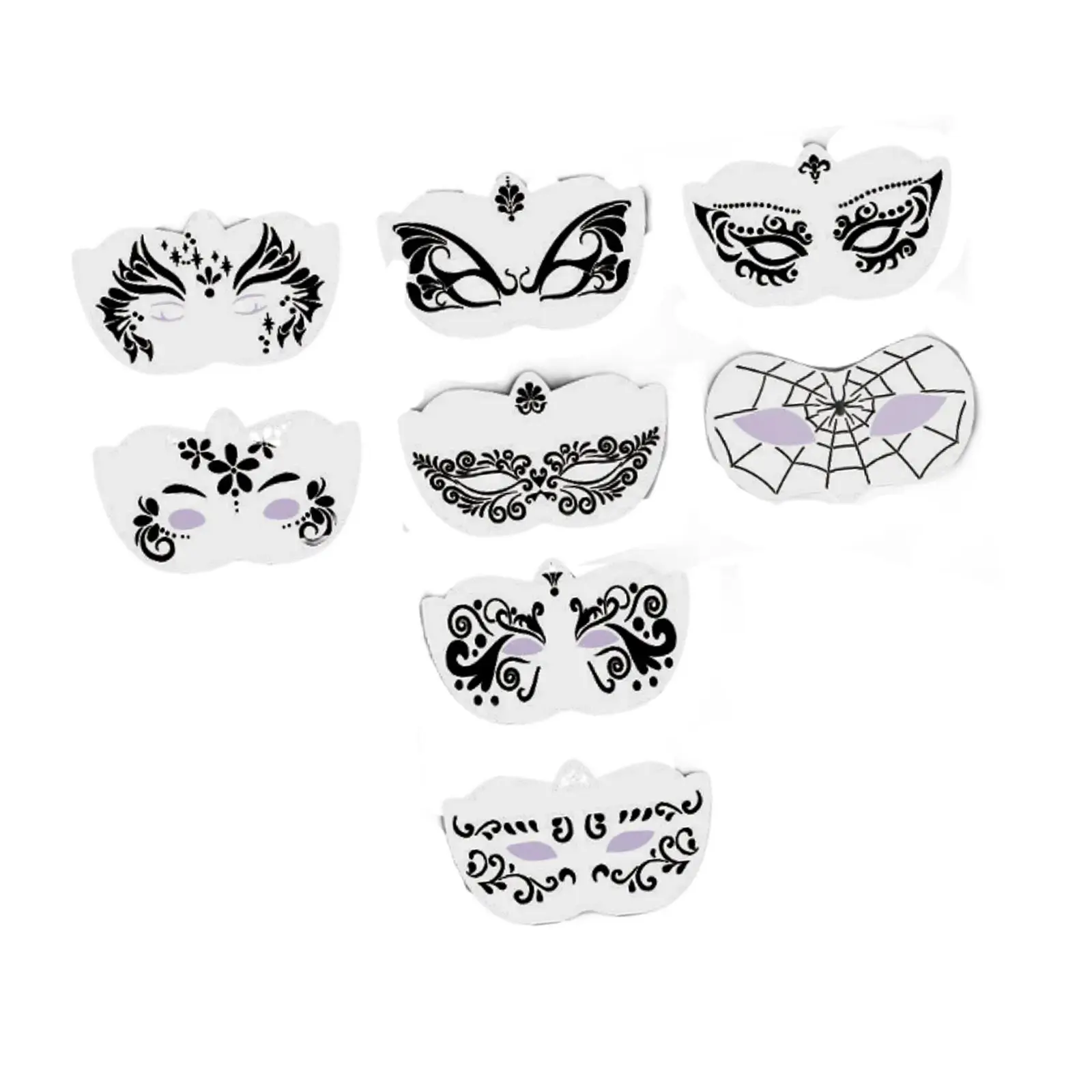 Reusable Face Paint Stencils Drawing Template for Halloween Masquerade Party Kids Boys Adults Art Decor