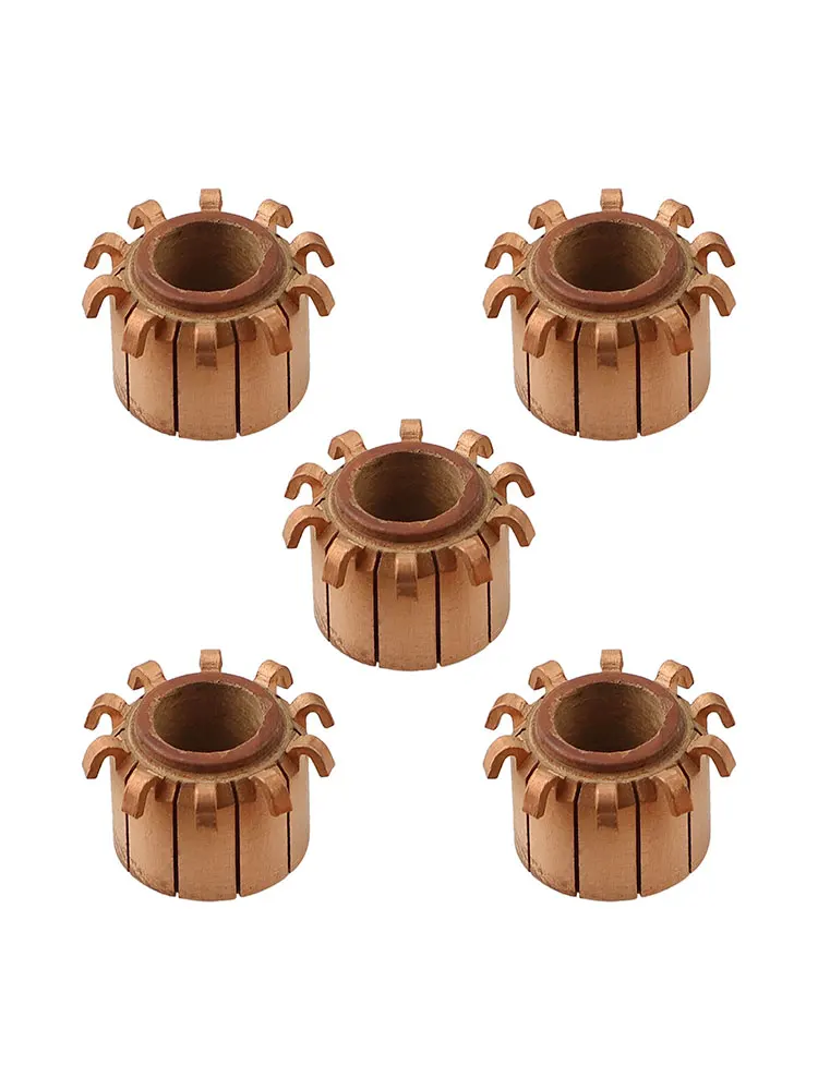 High Rotation Efficiency with this Five Piece Electric Communtor Pack Made from Quality Copper at Sizes 16 5 x9 x13 mm