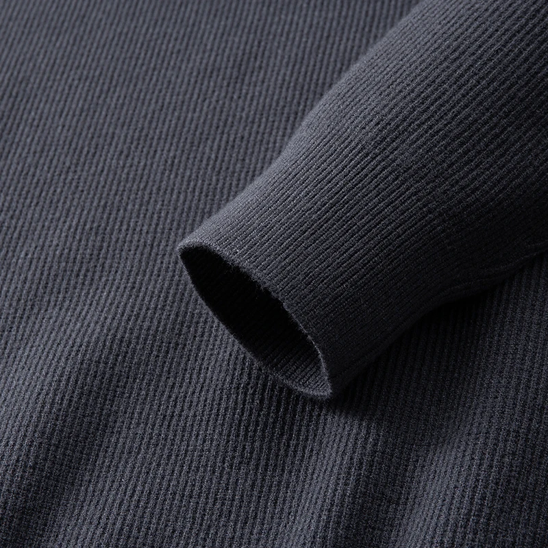 8XL 7XL 6XL 2025 جديد خريف شتاء الراقية الفاخرة سترة الرجال سميكة الدافئة رجالي لاعبا مع جيب الياقة المدورة تريكو للرجل