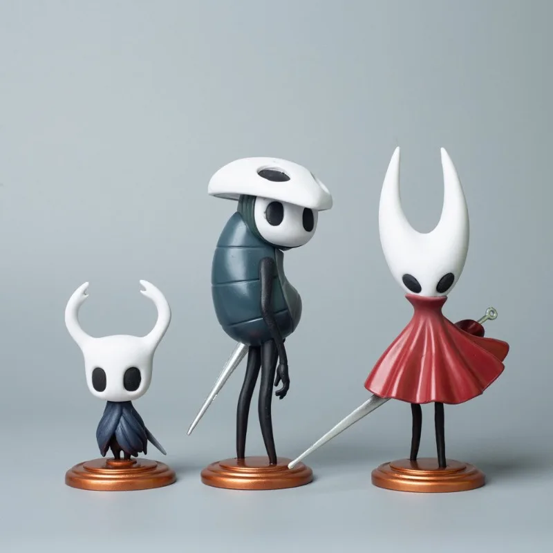 

3 types of Hollow Knight main character Quirrel and the Wasp suit figures