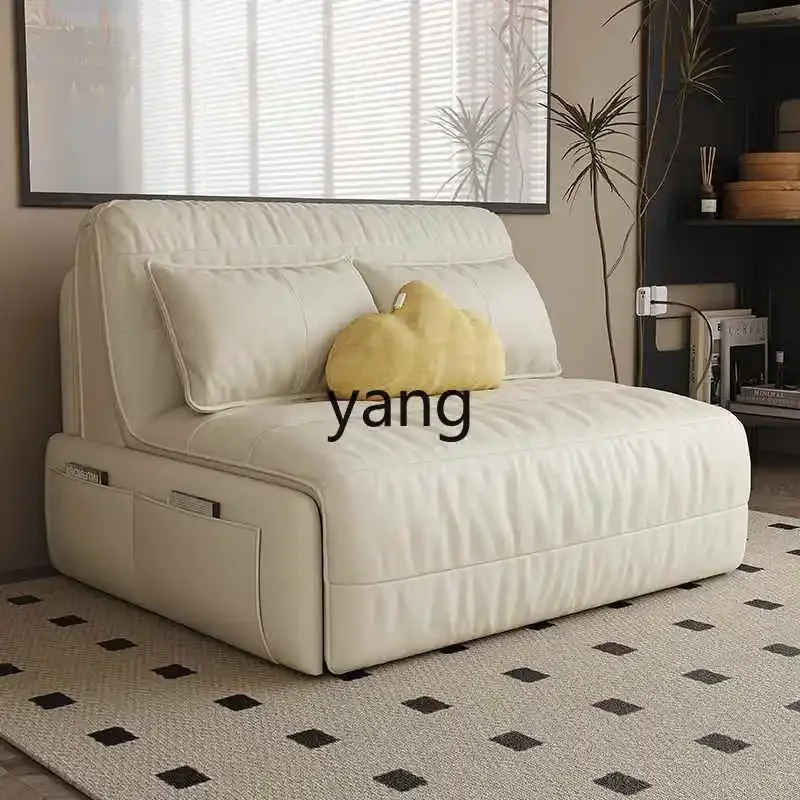 LH ， electric sofa bed dual-purpose folding multi-functional small apartment single push-pull intelligent telescopic bed