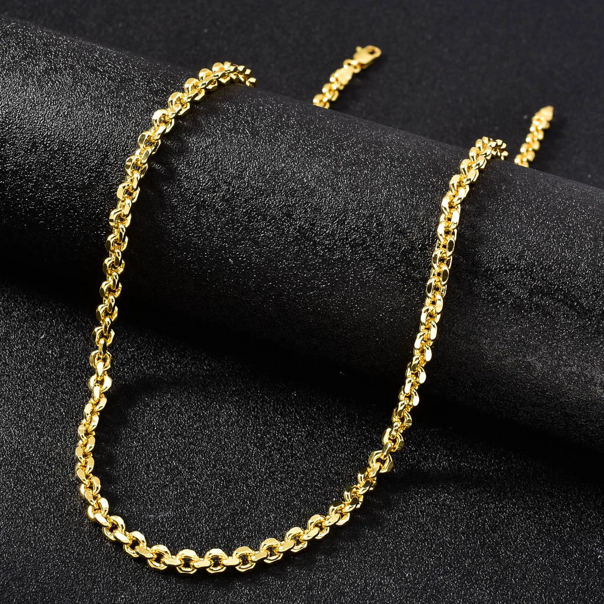 Italian 750 Men's Women's Neck - Cuban Link Chain 12Mm recension och pris