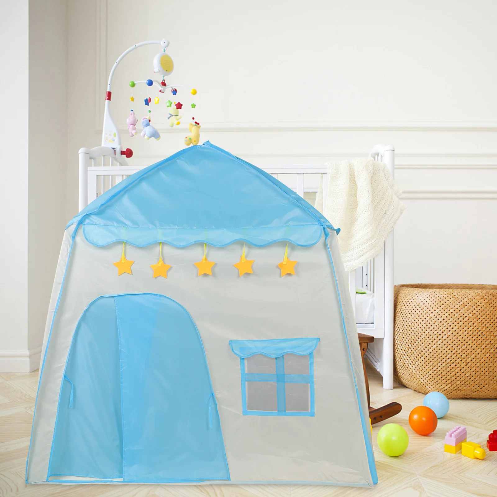 Maison de jeu Portable pour enfants, tente d'intérieur, château du Prince, pliable, en forme de voiture, matériau respirant, facile à installer, ornement Floral