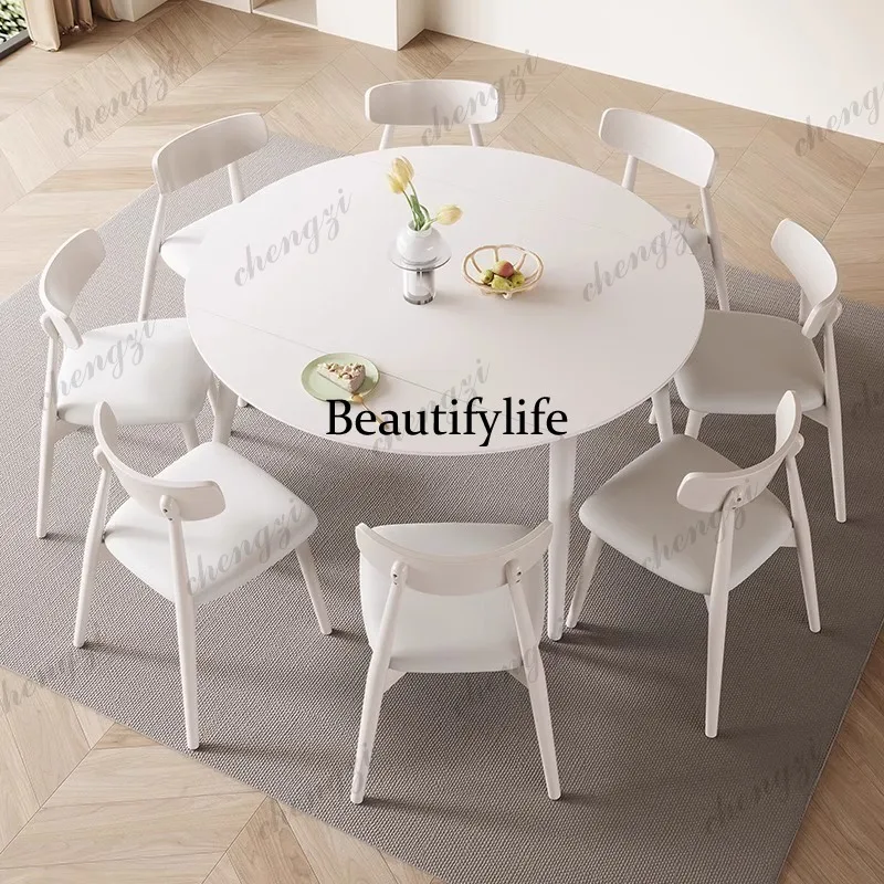 Modern Aesthetics Restaurant Table High Quality Comfortable Unusual Nordic Dining Table Cream Wind Mesas De Jantar Furniture