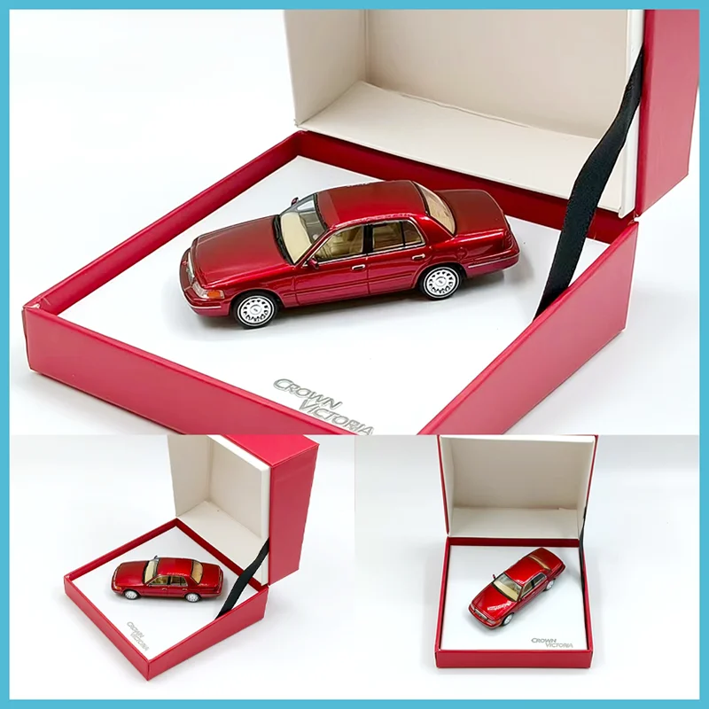 GOC 1:64 Scale Victoria Crown CV Alloy Simulation Car Model Adult Collection Decoration Gift Toys Static Display