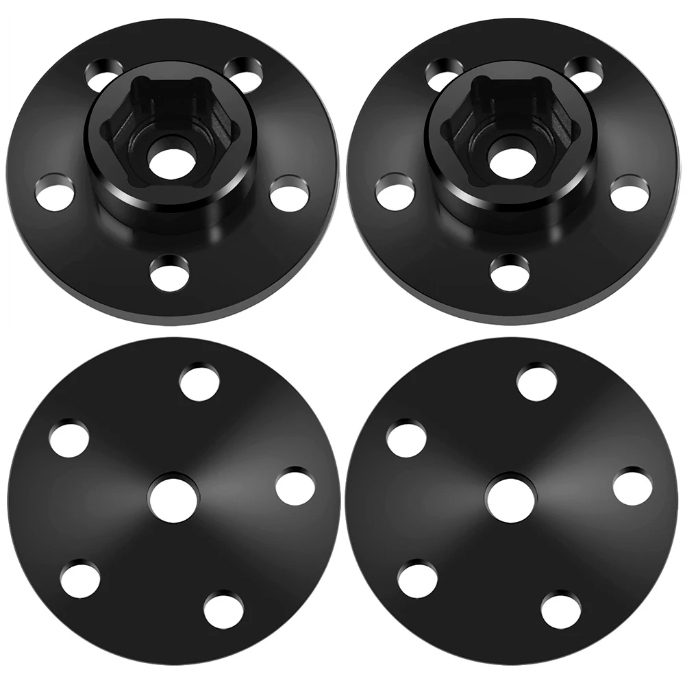 YEAHRUN 4Pcs Aluminum Alloy 12mm Wheel Hex Hub Adapters for Tamiya 1/10 Clod Buster 4×4×4 Monster Truck Upgrade Parts