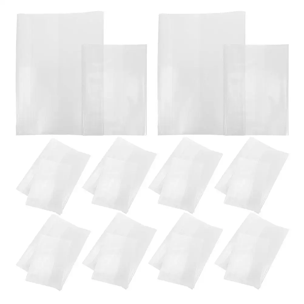 Couvercles de protection de livres, 40 pièces, Film plastique Transparent et étanche pour livres de papier, léger, Portable et durable