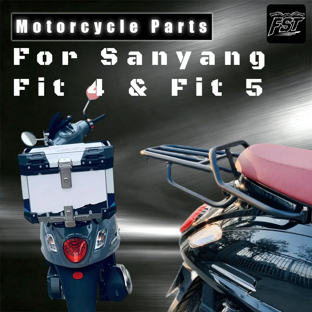 For Dedicated thickened aluminum alloy rear rack/mounting bracket for Sanyang Fiddle IV and Fiddle V top cases.