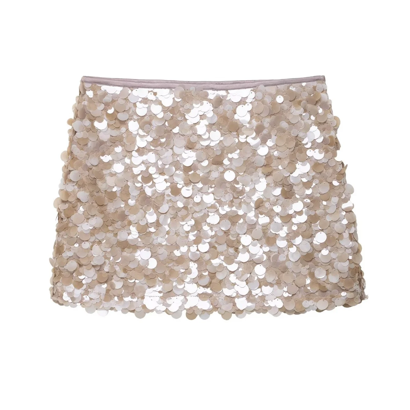2025 Autumn Elegant Chic Sequin Mini Skirt Women's High Street Skirt Fashion Romantic Sexy Party Holidays Short Skirts