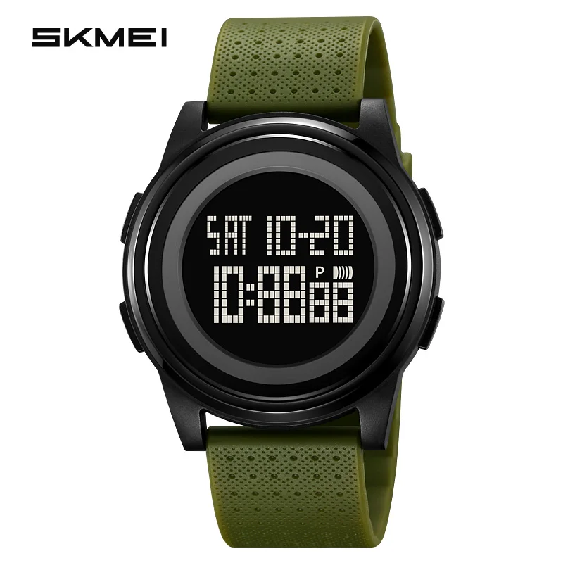 SKMEI 2378  Sports Watches for Men Women Student 5Bar Waterproof Stopwatch Army Wristwatches Clock Horloges Mannen Cool Digital